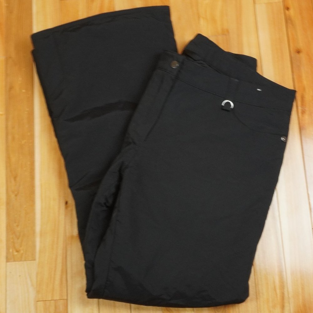 Obermeyer Black HydroBlock Snow Pants Ladies Size 10 ‎ with Inside Zip Pocket